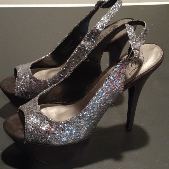 STILLETTO Platform Heels 8.5 Fergie's - Picture 2 of 16